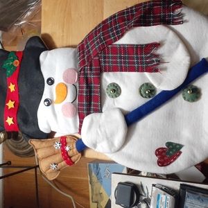 Frosty The Snowman's decorative Door,window, or wall hanger.
